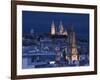 France, Paris, Sacre Coeur and Trinite D' Estienne D' Orves Church-Walter Bibikow-Framed Photographic Print