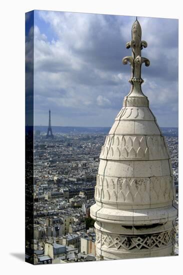 France. Paris. Sacre Coeur. Montmartre. Eiffel Tower-LatitudeStock-Stretched Canvas