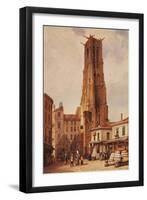 France, Paris, Saint-Jacques Tower by Francois-Etienne Villeret-null-Framed Giclee Print