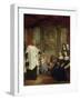 France, Paris, St Marguerite Church, St Vincent De Paul in Front of Ladies of Charity-Louis Galloche-Framed Giclee Print