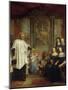 France, Paris, St Marguerite Church, St Vincent De Paul in Front of Ladies of Charity-Louis Galloche-Mounted Giclee Print