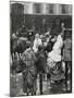 France. Paris. Street Scene. Bourgeois Family Boarding a Horse Carriage., 1864-null-Mounted Premium Giclee Print