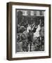 France. Paris. Street Scene. Bourgeois Family Boarding a Horse Carriage., 1864-null-Framed Giclee Print