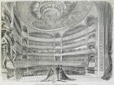 France, Paris, Theatre Du Vaudeville, Theatre House, View from Stage ...