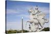 France, Paris, Tuileries Garden, Statue of Hermes (Mercury) with Pegasus-Samuel Magal-Stretched Canvas