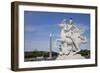 France, Paris, Tuileries Garden, Statue of Hermes (Mercury) with Pegasus-Samuel Magal-Framed Photographic Print