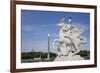 France, Paris, Tuileries Garden, Statue of Hermes (Mercury) with Pegasus-Samuel Magal-Framed Photographic Print