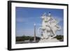 France, Paris, Tuileries Garden, Statue of Hermes (Mercury) with Pegasus-Samuel Magal-Framed Photographic Print