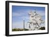 France, Paris, Tuileries Garden, Statue of Hermes (Mercury) with Pegasus-Samuel Magal-Framed Photographic Print