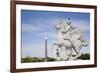 France, Paris, Tuileries Garden, Statue of Hermes (Mercury) with Pegasus-Samuel Magal-Framed Photographic Print