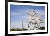 France, Paris, Tuileries Garden, Statue of Hermes (Mercury) with Pegasus-Samuel Magal-Framed Photographic Print