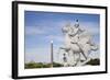 France, Paris, Tuileries Garden, Statue of Hermes (Mercury) with Pegasus-Samuel Magal-Framed Photographic Print