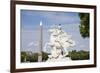 France, Paris, Tuileries Garden, Statue of Hermes (Mercury) with Pegasus-Samuel Magal-Framed Photographic Print