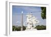France, Paris, Tuileries Garden, Statue of Hermes (Mercury) with Pegasus-Samuel Magal-Framed Photographic Print