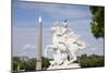 France, Paris, Tuileries Garden, Statue of Hermes (Mercury) with Pegasus-Samuel Magal-Mounted Photographic Print