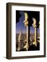 FRANCE, Paris.  View from Sacre-Coeur de Basilica through arches-Inger Hogstrom-Framed Photographic Print