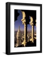 FRANCE, Paris.  View from Sacre-Coeur de Basilica through arches-Inger Hogstrom-Framed Photographic Print