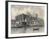 France, Paris, View of Castle in Angers-null-Framed Giclee Print