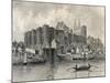 France, Paris, View of Castle in Angers-null-Mounted Giclee Print
