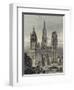 France, Paris, View of the Cathedral in Rouen-null-Framed Giclee Print