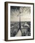 France, Paris, View of the Seine River and City from the Notre Dame Cathedral-Walter Bibikow-Framed Photographic Print