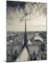 France, Paris, View of the Seine River and City from the Notre Dame Cathedral-Walter Bibikow-Mounted Photographic Print