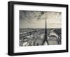 France, Paris, View of the Seine River and City from the Notre Dame Cathedral-Walter Bibikow-Framed Photographic Print