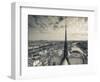 France, Paris, View of the Seine River and City from the Notre Dame Cathedral-Walter Bibikow-Framed Photographic Print