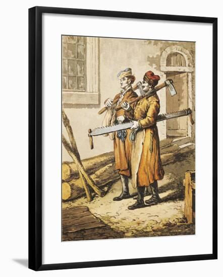 France, Paristers Painting, 1820-null-Framed Giclee Print