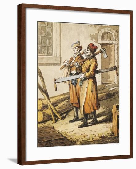 France, Paristers Painting, 1820-null-Framed Giclee Print