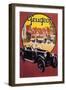 France - Peugeot Automobile Promotional Poster-Lantern Press-Framed Art Print