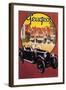 France - Peugeot Automobile Promotional Poster-Lantern Press-Framed Art Print