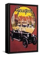 France - Peugeot Automobile Promotional Poster-Lantern Press-Framed Stretched Canvas