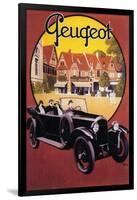 France - Peugeot Automobile Promotional Poster-Lantern Press-Framed Art Print