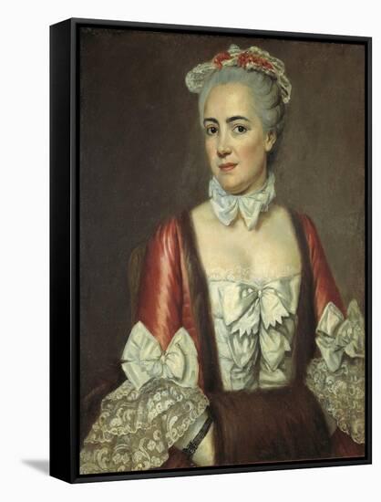 France, Portrait of Marie Francoise Buron-null-Framed Stretched Canvas