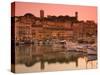 France, Provence-Alpes-Cote D'Azur, Cannes, Old Town Le Suquet, Vieux Port (Old Harbour)-Alan Copson-Stretched Canvas