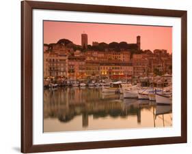 France, Provence-Alpes-Cote D'Azur, Cannes, Old Town Le Suquet, Vieux Port (Old Harbour)-Alan Copson-Framed Photographic Print