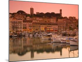 France, Provence-Alpes-Cote D'Azur, Cannes, Old Town Le Suquet, Vieux Port (Old Harbour)-Alan Copson-Mounted Photographic Print