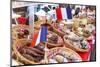 France, Provence Alps Cote D'Azur, Aix En Provence. Salami and Cheese for Sale at Local Market-Matteo Colombo-Mounted Photographic Print