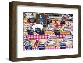 France, Provence Alps Cote D'Azur, Aix En Provence. Salami for Sale at Local Market-Matteo Colombo-Framed Photographic Print