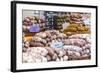 France, Provence Alps Cote D'Azur, Haute Provence, Forcalquier. Salami for Sale at Local Market-Matteo Colombo-Framed Photographic Print