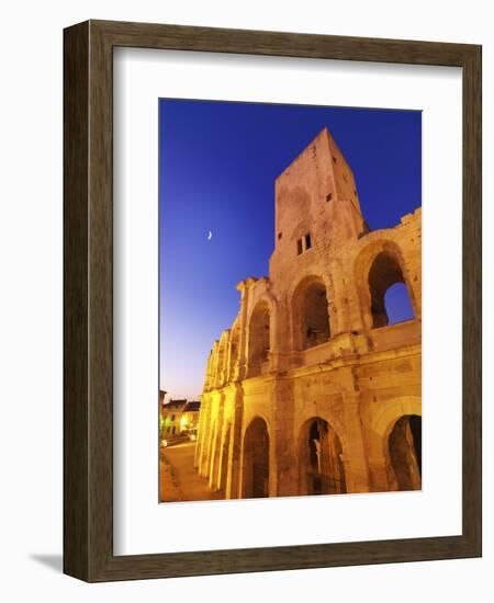 France, Provence, Arles, Roman Amphitheatre at Dusk-Shaun Egan-Framed Photographic Print