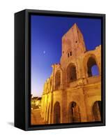 France, Provence, Arles, Roman Amphitheatre at Dusk-Shaun Egan-Framed Stretched Canvas