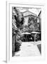 France Provence B&W Collection - Provencal Restaurant - Uzès-Philippe Hugonnard-Framed Photographic Print