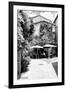 France Provence B&W Collection - Provencal Restaurant - Uzès-Philippe Hugonnard-Framed Photographic Print