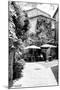 France Provence B&W Collection - Provencal Restaurant - Uzès-Philippe Hugonnard-Mounted Photographic Print