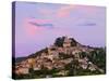 France, Provence, Bonnieux, Hilltop Village at Dusk-Shaun Egan-Stretched Canvas