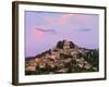 France, Provence, Bonnieux, Hilltop Village at Dusk-Shaun Egan-Framed Photographic Print