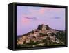 France, Provence, Bonnieux, Hilltop Village at Dusk-Shaun Egan-Framed Stretched Canvas