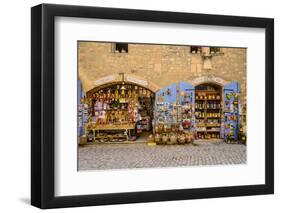 France, Provence, Bouches-Du-Rh™ne, Les Baux-De-Provence, Old Town, Souvenir Shop-Udo Siebig-Framed Photographic Print